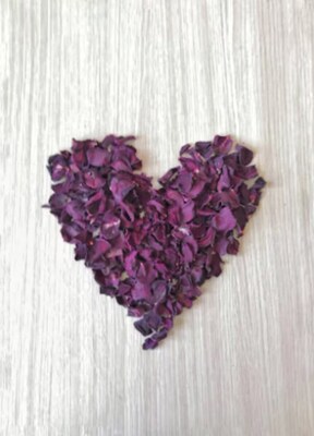 Red Rose Petals, Rustic Dried Flowers Confetti - image3